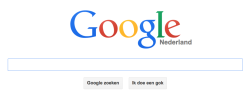 Screenshot zoekpagina Google