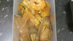 Spicy mixed seafood