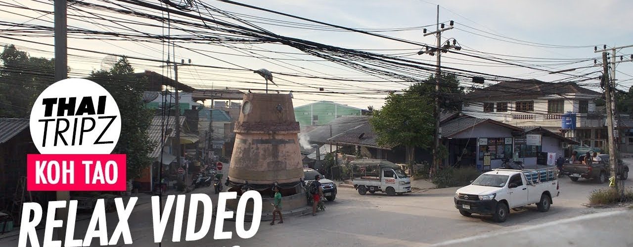 Clock Tower Intersection, Mae Haad, Koh Tao, Thailand