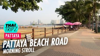 Pattaya Beach Road - Morning stroll - Pattaya, Thailand - THAITRIPZ