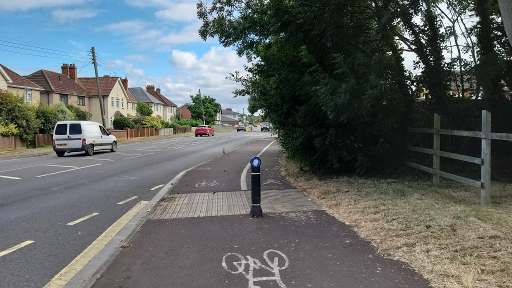 bike lane on Taunton Road
