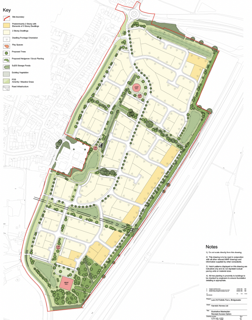 illustrative masterplan drawing of the proposed development