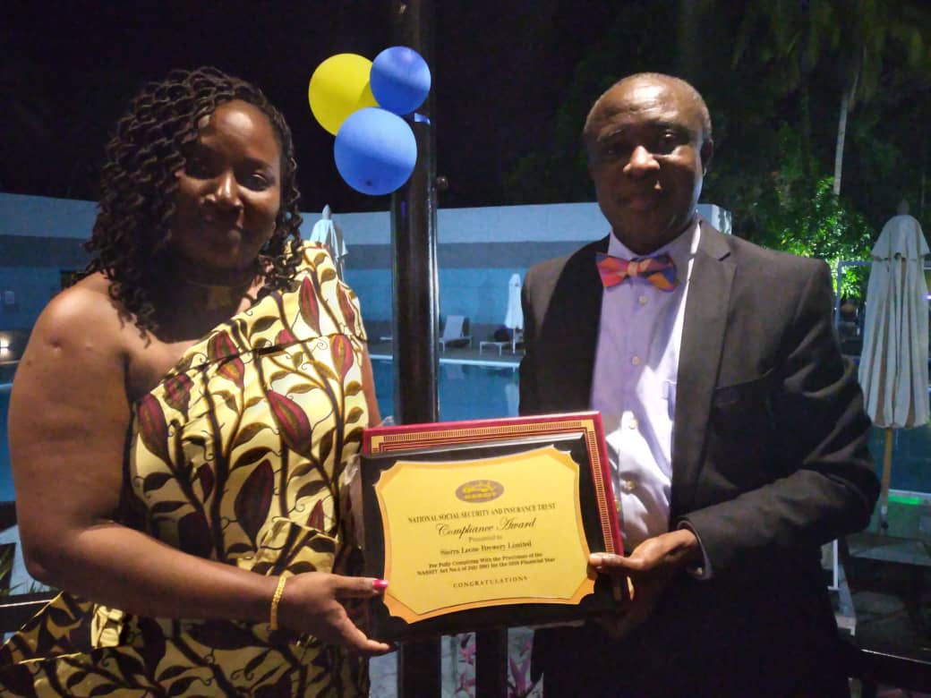 Sierra Leone Brewery Limited Receives Meritorious Nassit Award The Calabash Newspaper 5273