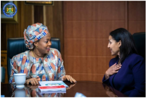 First Lady Briefs High-Powered Delegation on Her Contributions to the Health Sector