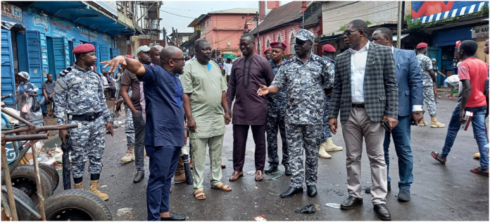 IG Sellu Leads Concerned Institutional Heads to Inspect Erection of Guardrails
