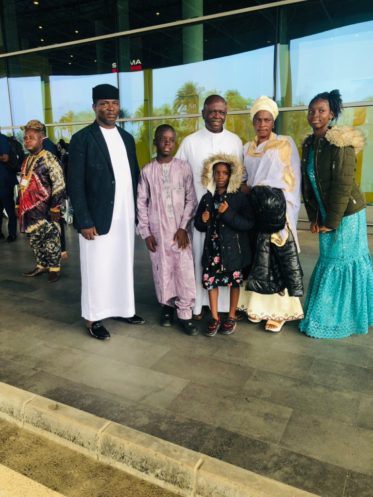 Paramount Chief Hon. PC Bai Shebora Sheba Gbereh III, alongside his wife, Ya-Bomposseh, and their children...
