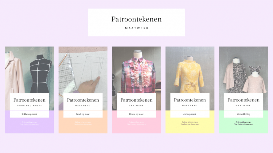 Visuals sales page patroontekenen