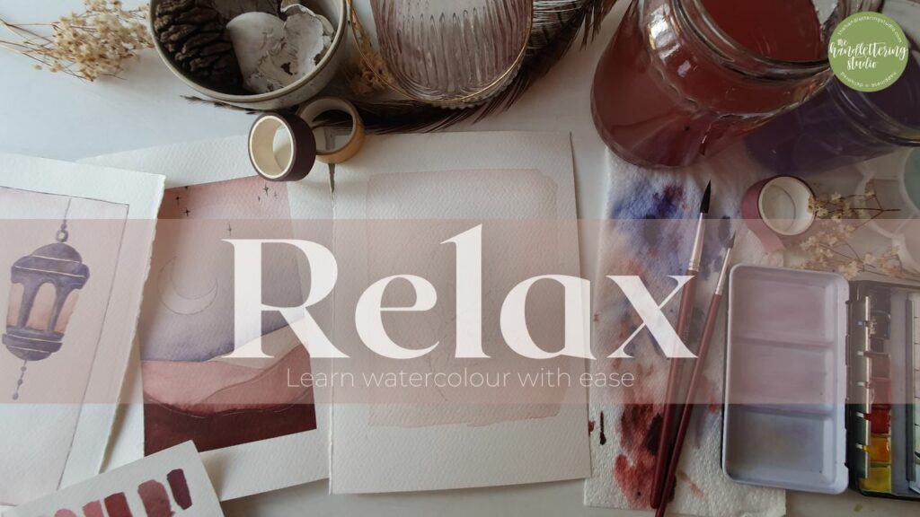 Relax Learn watercolour with ease watercolour course