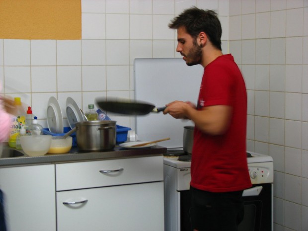 Student cooking