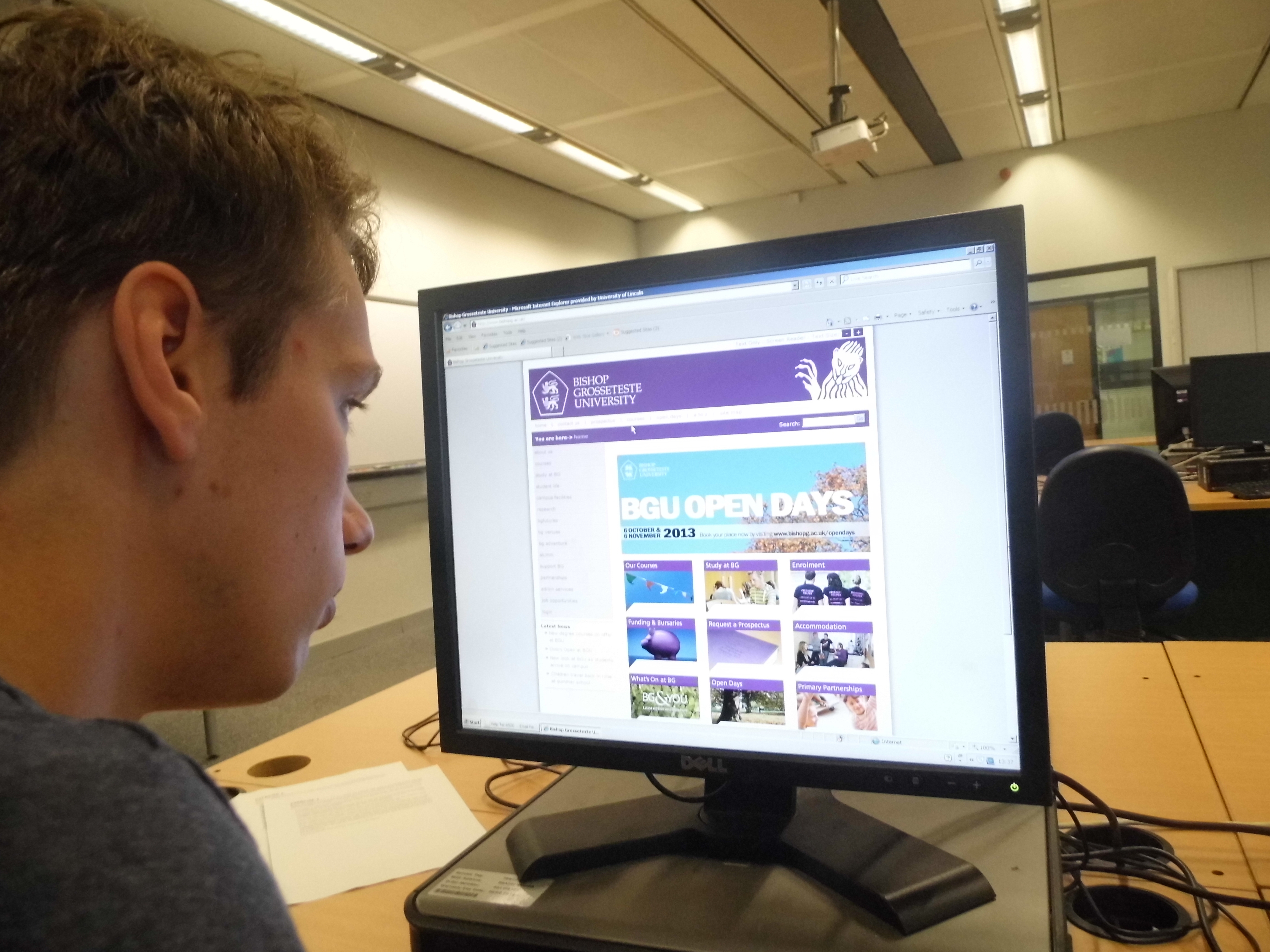 Bishop Grossteste's website has been voted the third best university website in the country. Photo: Paul Battison