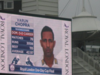 Varun Chopra led by example with wickets falling left, right and centre. Image: Daniel Baker