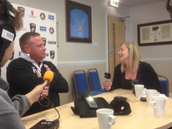 Chris Moyses took questions from the media ahead of Saturday's visit to Eastleigh