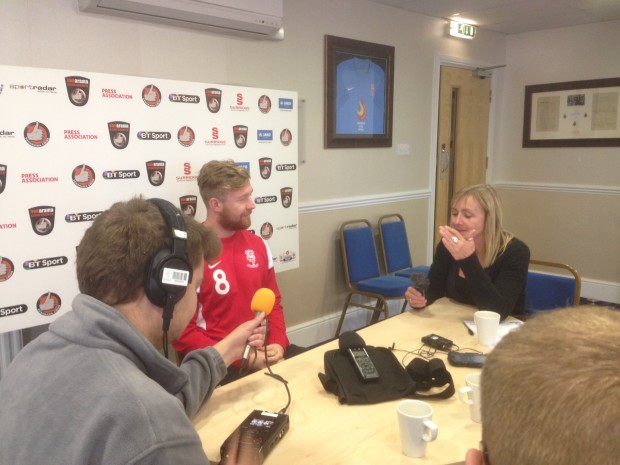 Alan Power is enjoying his advanced midfield role (Photo: LincSport)