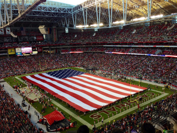 University of Phoenix Stadium, Glendale, Arizona, home to Super Bowl XLIV. Photo: Kevin Schraer (via Flickr) Link to image at bottom.