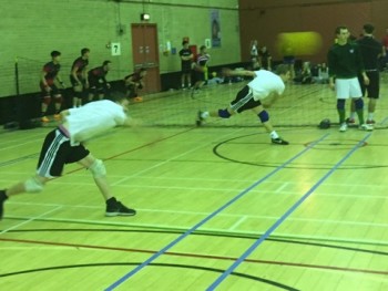 Ryan Davies (left) and Liam West (middle) led the firsts to a comfortable win against Sheffield University