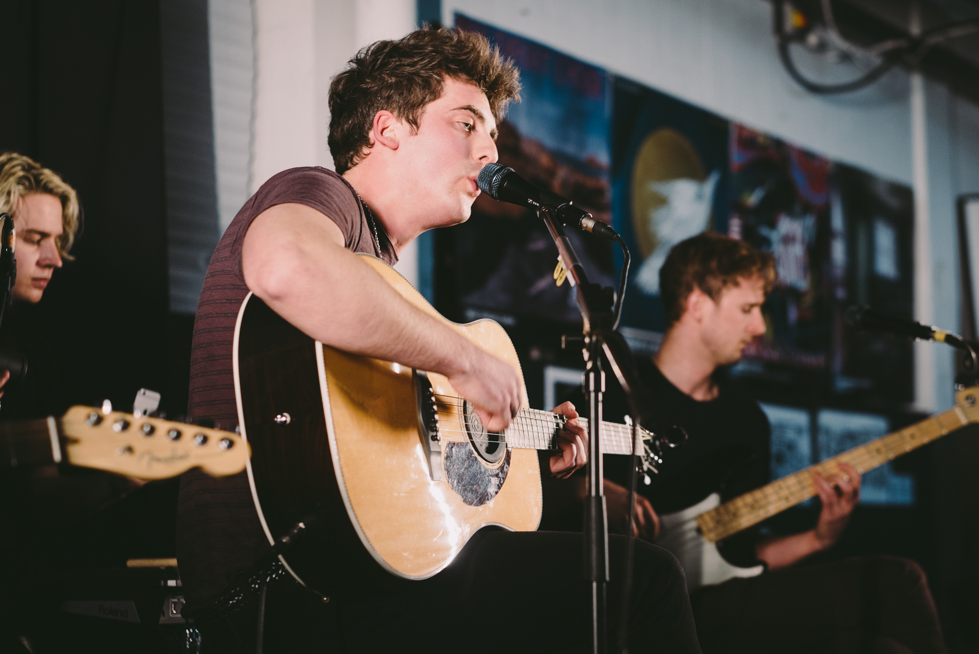 Circa Waves playing an acoustic set