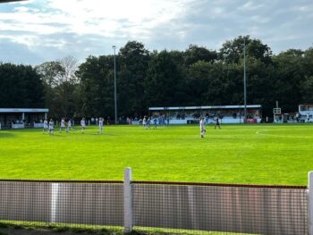 Worksop Town celebrate a goal vs Lincoln United