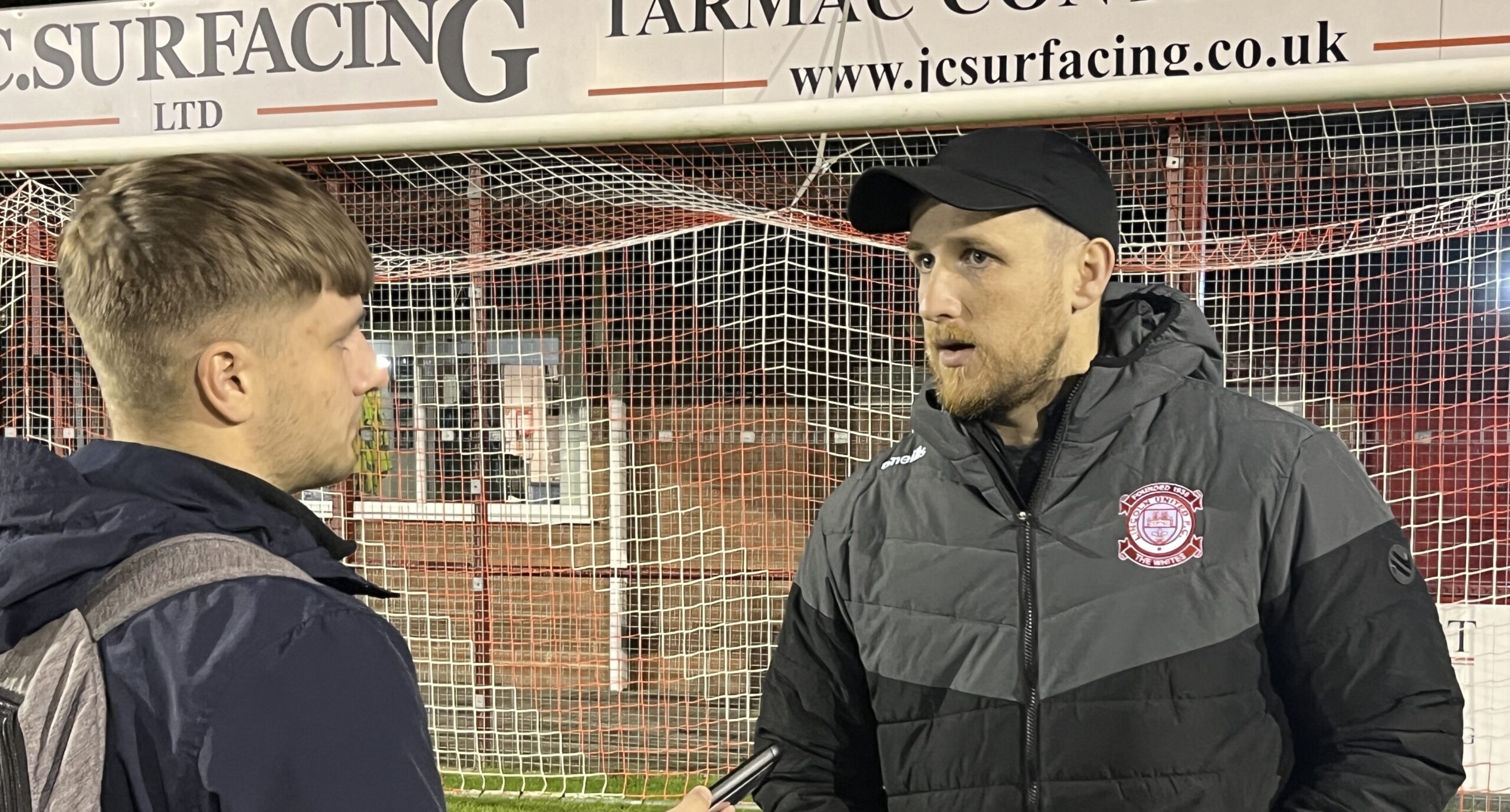 Lincoln United manager Chris Funnell