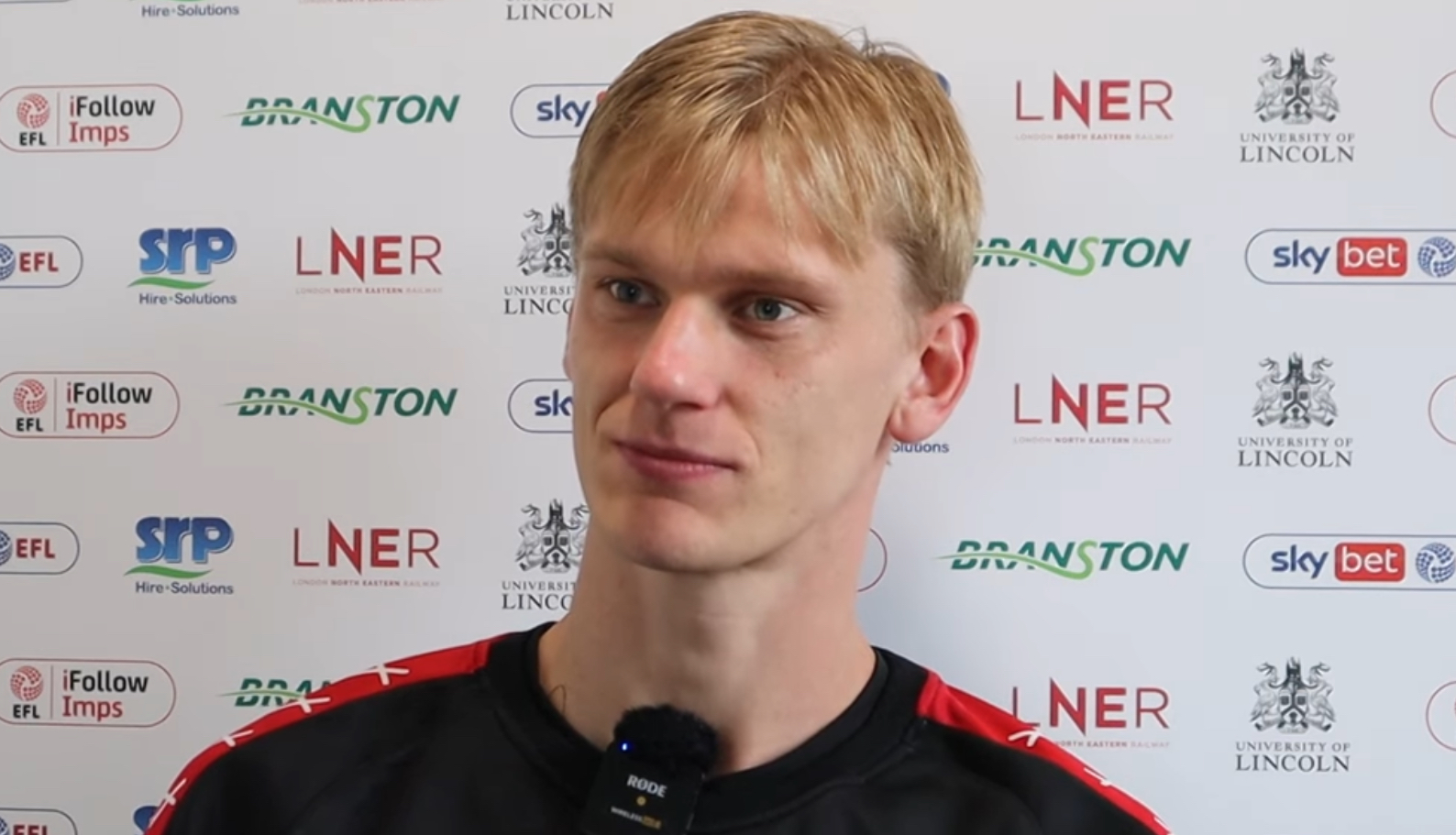 Lincoln City's Lasse Sorensen