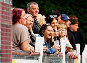 Lincoln United fans at Ashby Avenue