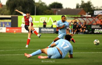 Lincoln City lost their first round tie with Harrogate Town