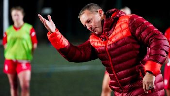 Lincoln United Women’s manager Lee Mitchell. Credit: Ed Mayes Photography