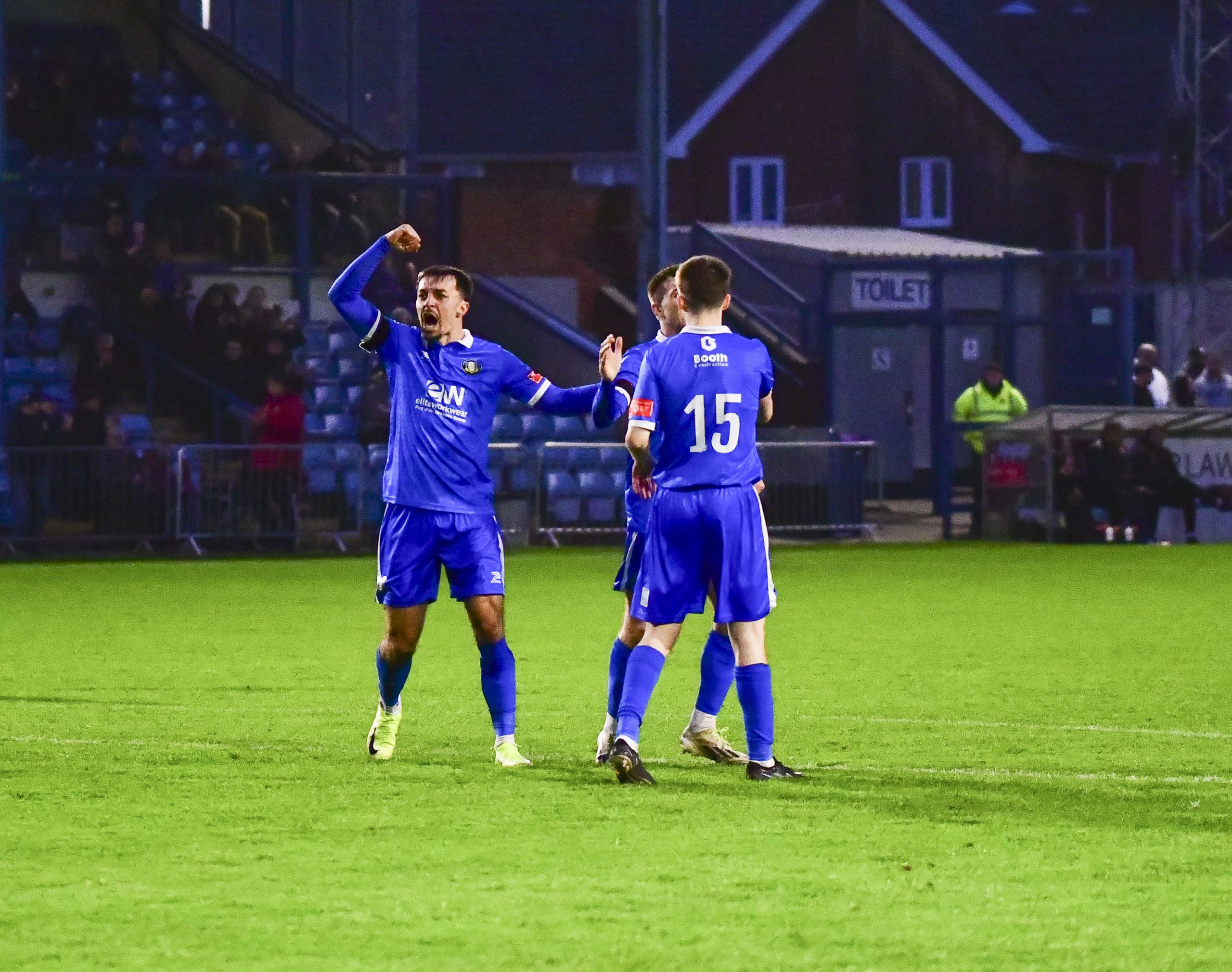 Gainsborough Trinity break seven-year FA Trophy duck to reach FA Trophy third round. Credit: Bryan Pye
