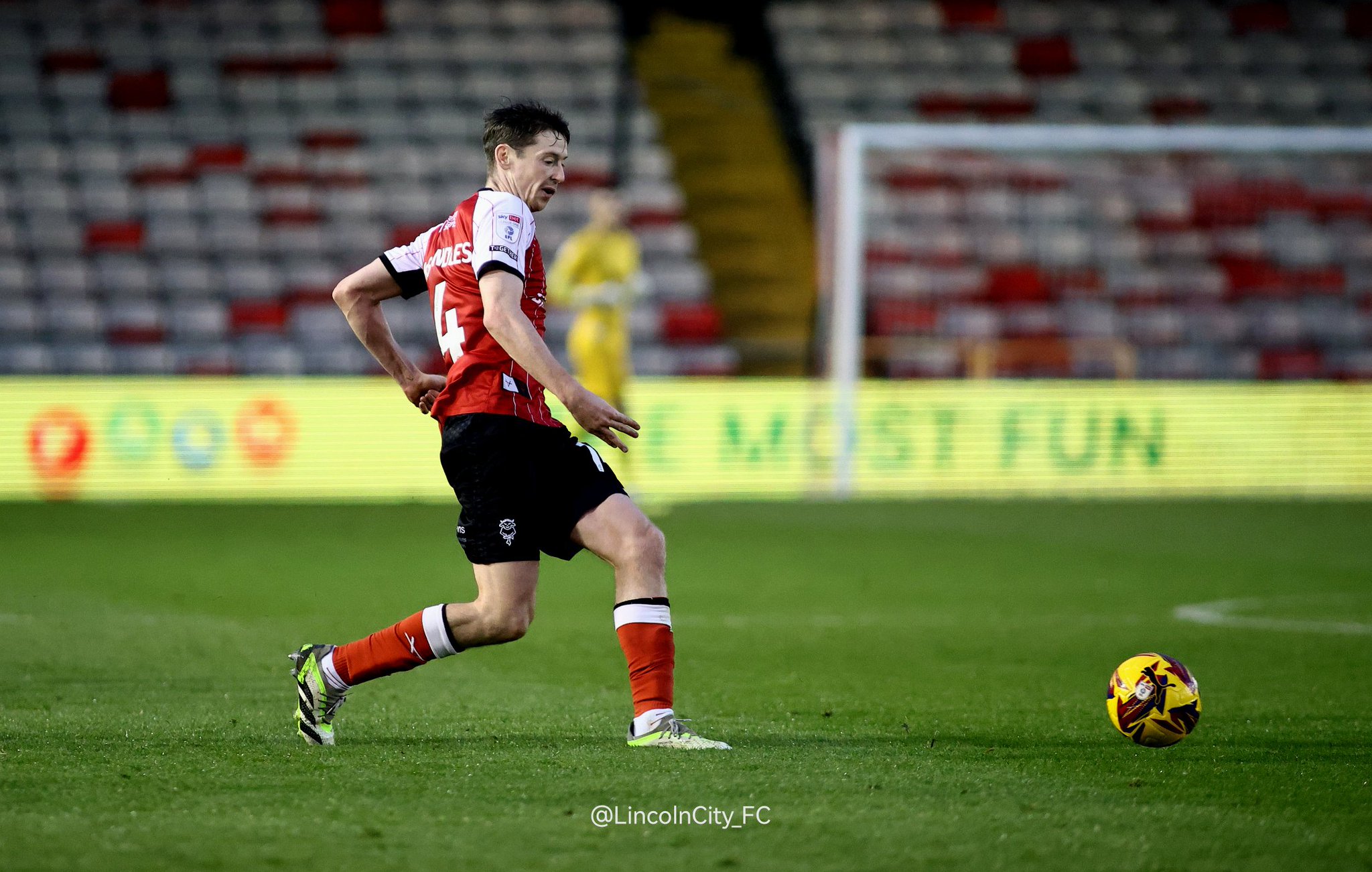 Lincoln City's Conor McGrandles. Credit: Graham Burrell