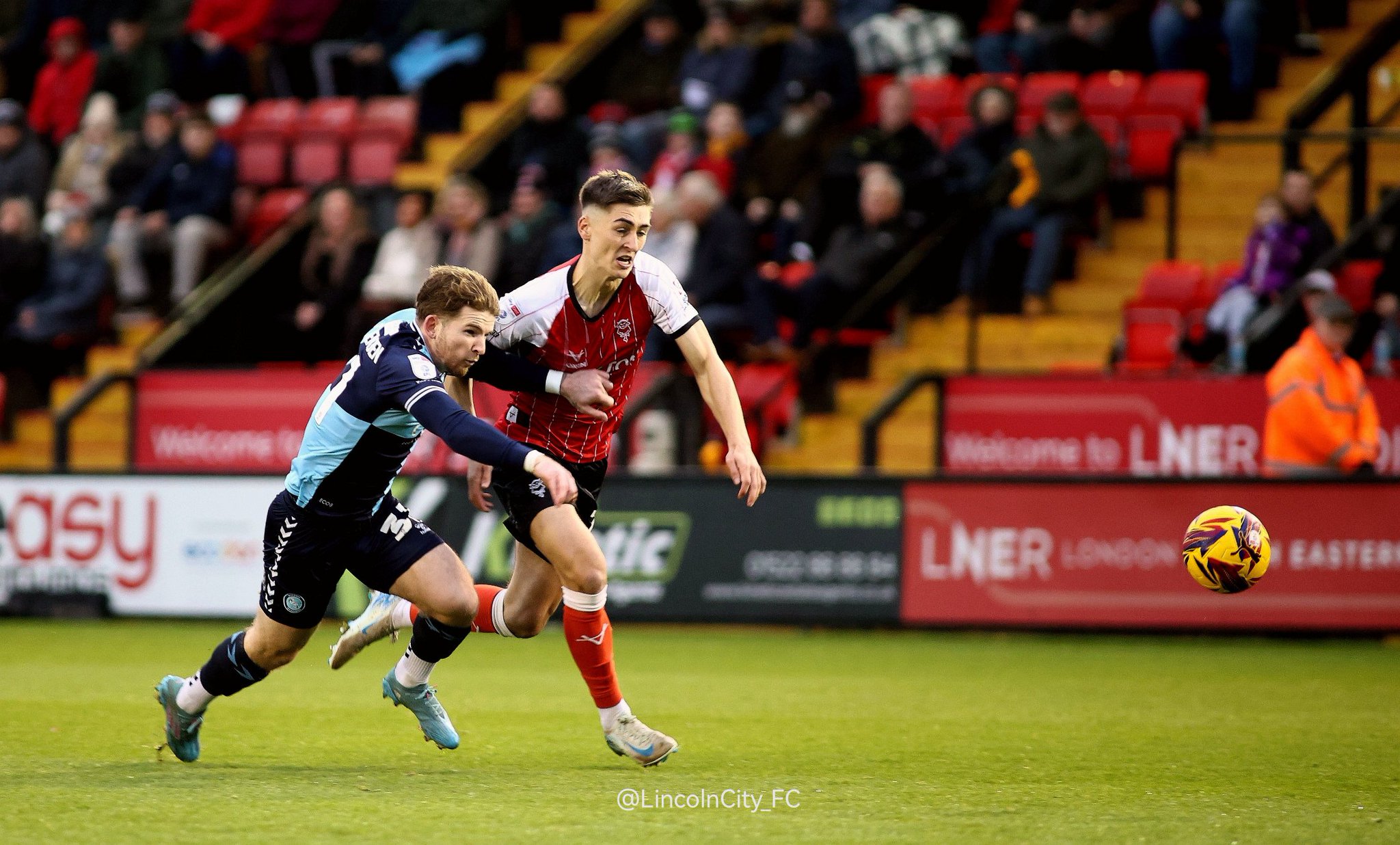 Lincoln City welcome Reading to the LNER Stadium. Credit: Graham Burrell
