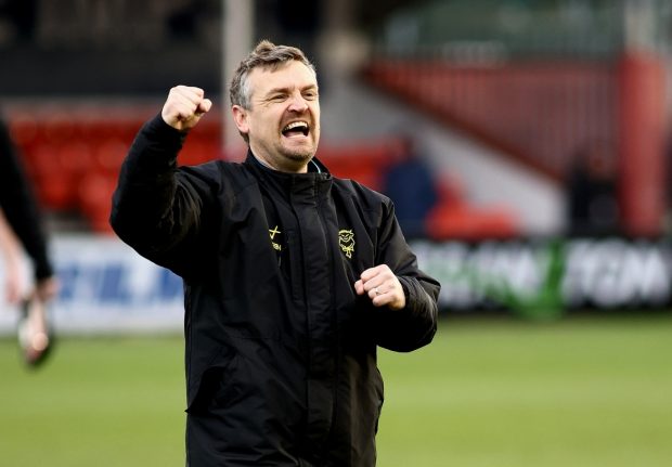 Lincoln City head coach Michael Skubala. Credit: Graham Burrell