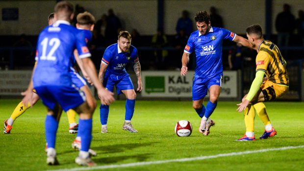 Gainsborough Trinity in action. Credit: Heather King