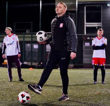 Zack Leader runs Lincoln United's inclusive team. Credit: Ed Mayes Photography