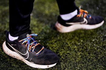 Rainbow Laces is a key part of the homophobia campaign. Credit: Ed Mayes Photography