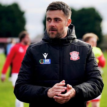 Lincoln United manager Scott Hellewell. Credit: Ed Mayes Photography