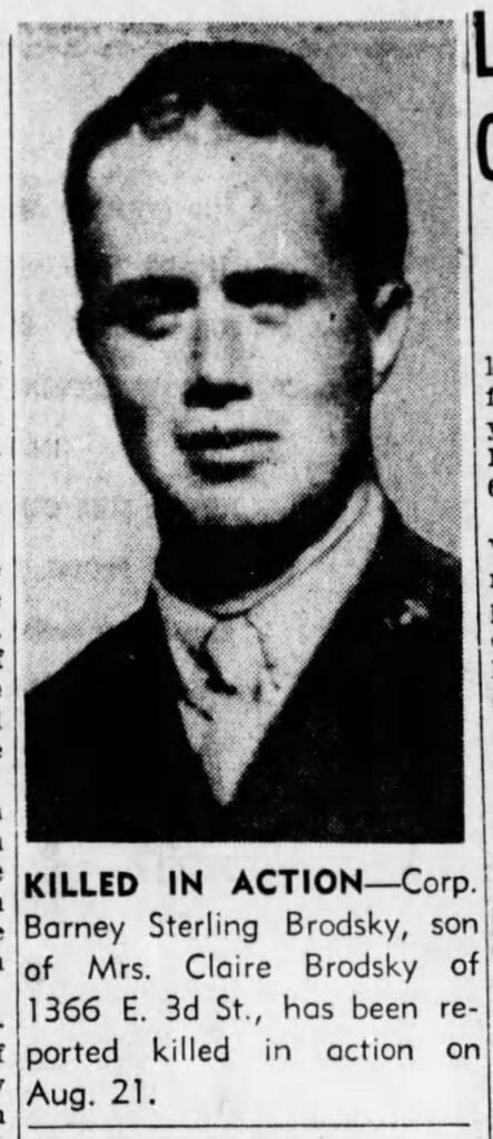 Cpl. Barney Stirling KIA