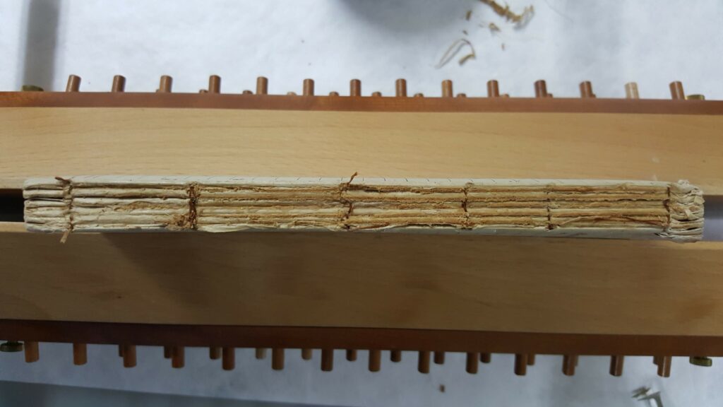The Log Book under restoration