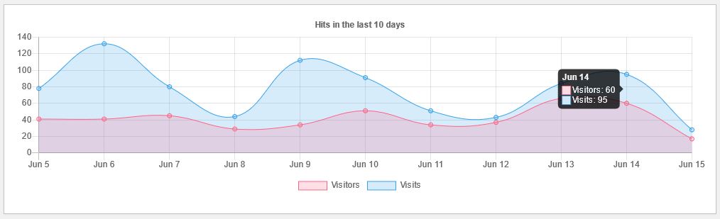 Website visitor statistic.