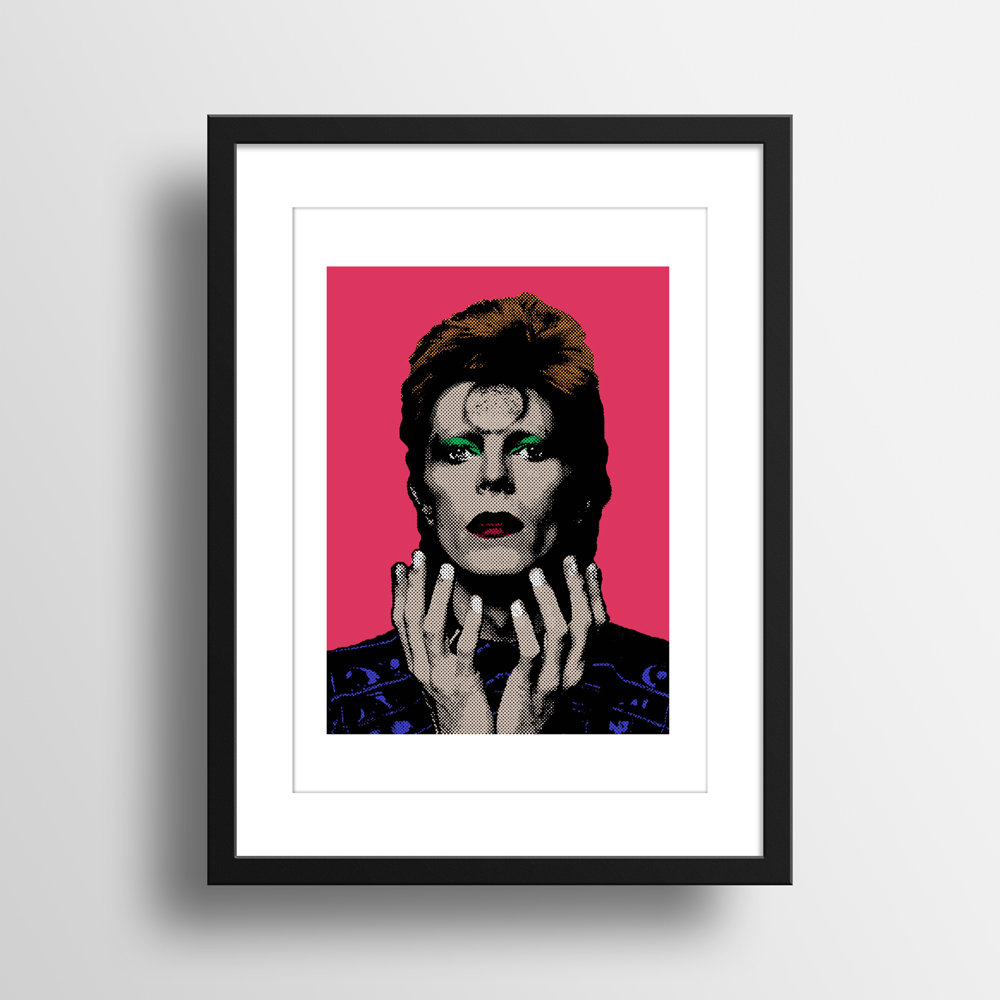 Illustrasjon av David Bowie