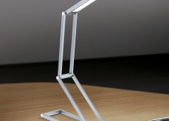 Foldbar LED-bordlampe Falto med batteri antrasitt