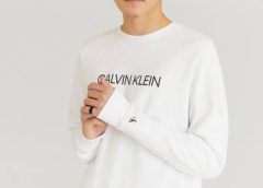 Calvin Klein Collegegenser Instutional Logo Hvit