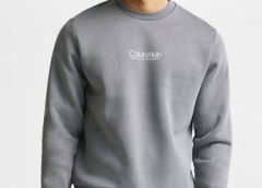 Calvin Klein Sweatshirt Logo Coordinates Sweatshirt Grå