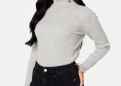 Calvin Klein Jeans CK Tight Roll Neck Sweater P01 Light Grey Heath M