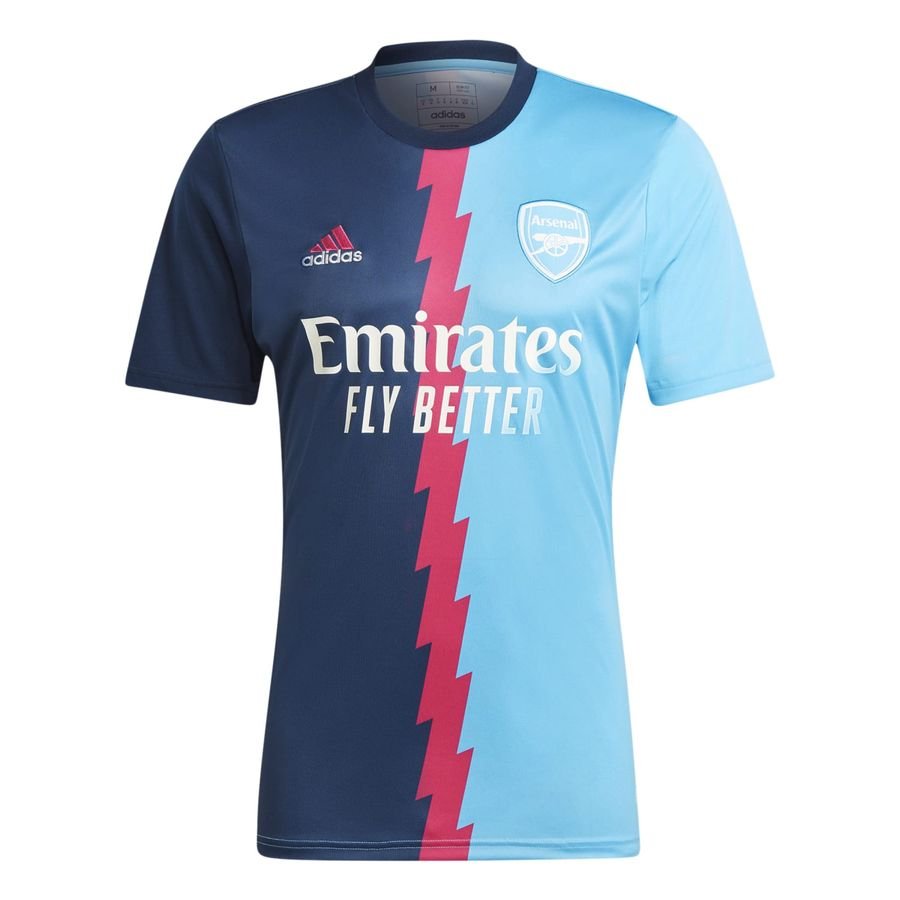 Arsenal Trenings T-Skjorte Pre Match - Navy/Rød/Blå - adidas, størrelse X-Large