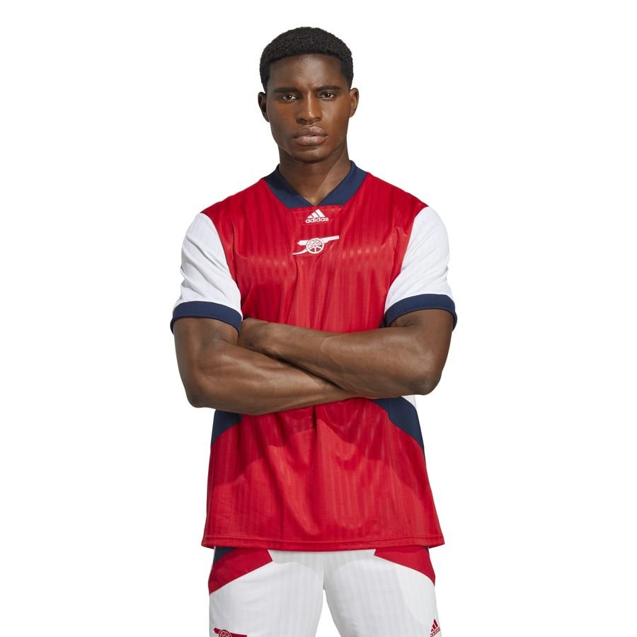 Arsenal Trenings T-Skjorte Retro Icon - Rød/Hvit/Navy - adidas, størrelse Large