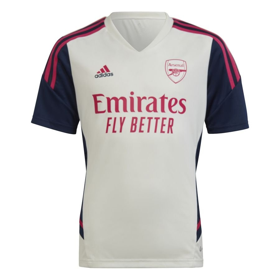 Arsenal Trenings T-skjorte Condivo 22 - Hvit/navy/rosa Barn - adidas, størrelse 128 cm