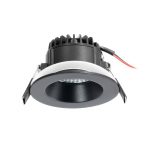 Arcchio LED-downlight Aryx, svart, 4 000 K