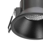 Arcchio LED-downlight Niria, svart, 3 000 K