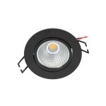 Arcchio LED-downlight Zarik svart, 3 000 K