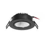 Arcchio LED-downlight Zarik, svart, 4 000 K