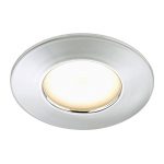 Effektiv LED-downlight Nikas IP44 krom